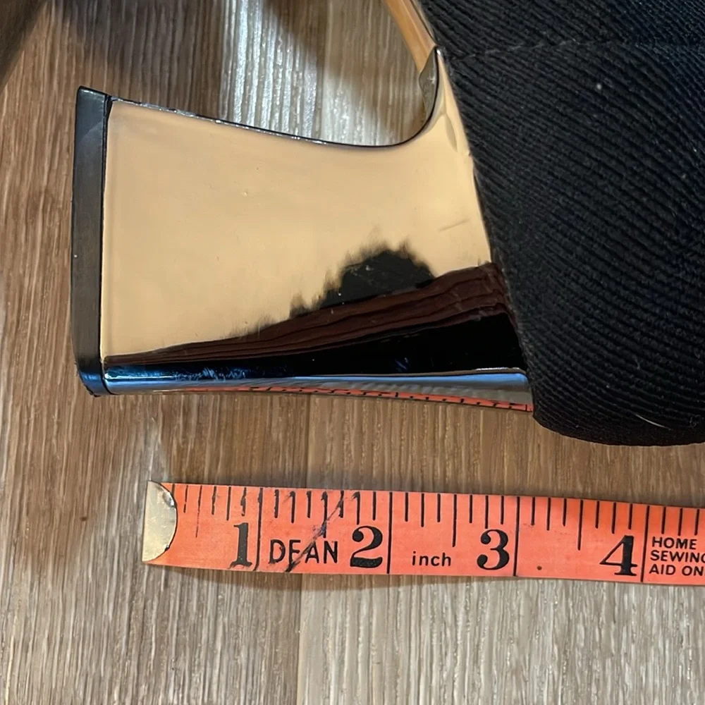 Zara Sock Boot with Silver High Heel size 40 - Picture 2 of 2